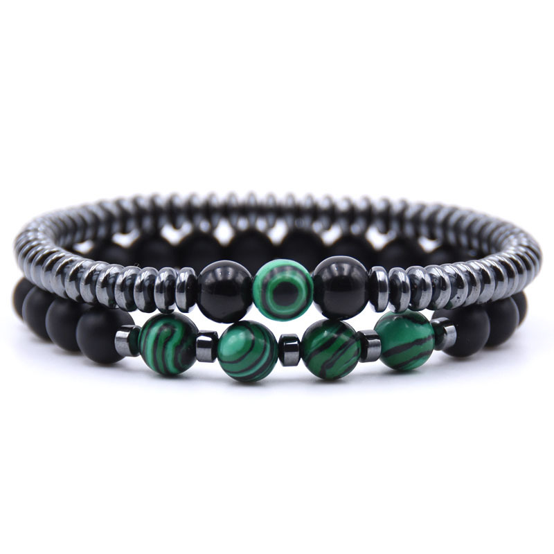 Men'S Yoga Accessories - أنيق 2 قطعة الرجال سوار مجموعة