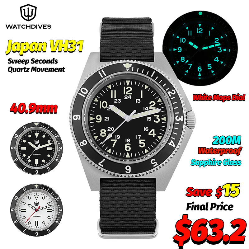 Men'S Accessories Fashion - Watchdives WD1972 ساعة كوارتز الياقوت مضيئة