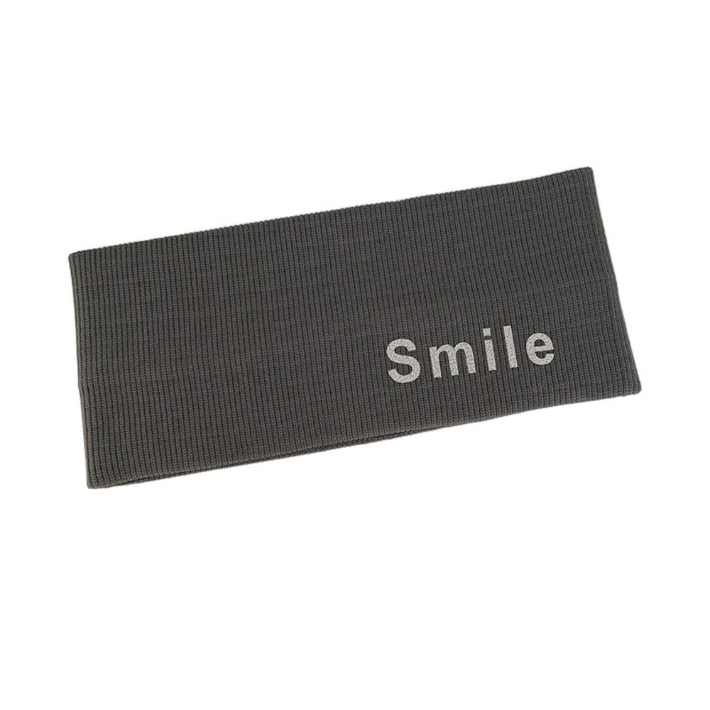 Men'S Yoga Accessories - عصابة رأس رياضية مطبوعة بحروف مبتسمة