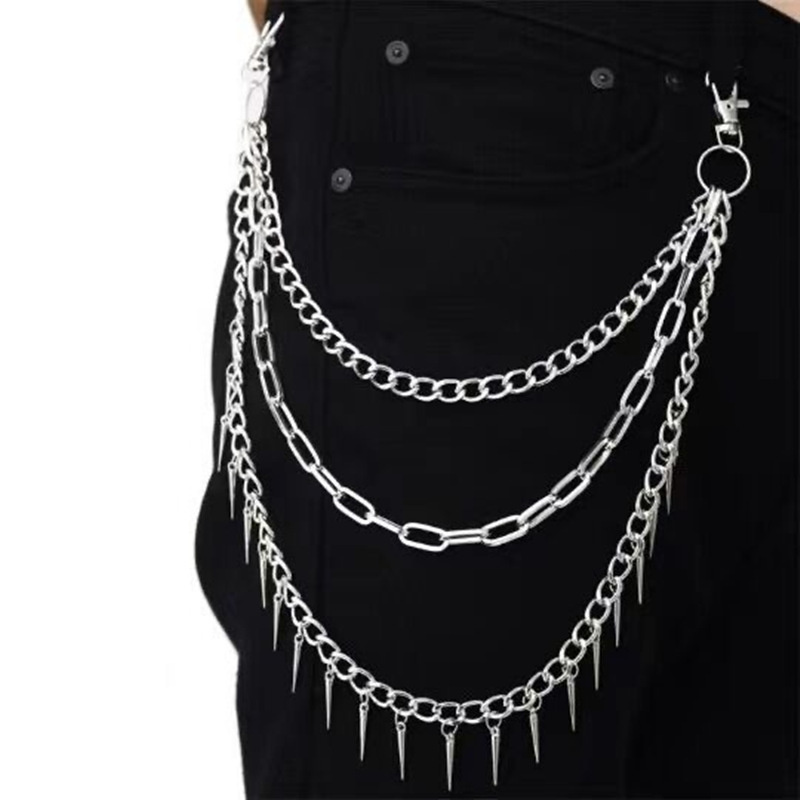 Men Accessories Aesthetic - سلاسل مفاتيح للجنسين ، 3 طبقات