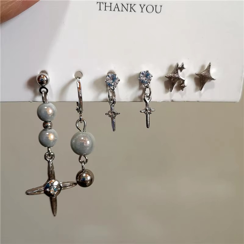 أقراط متدلية عبر النجوم للرجال - مراجعة Men Accessories Aesthetic وسعره