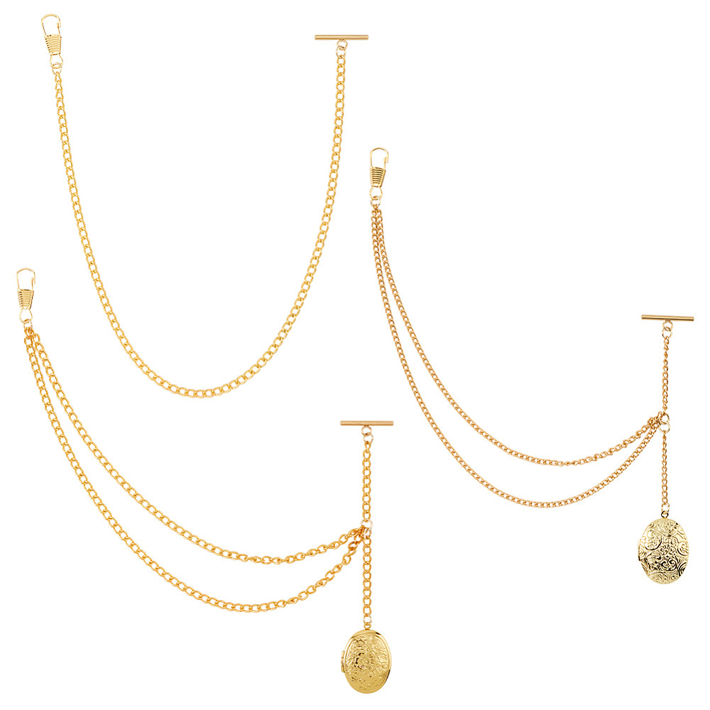 سلسلة ساعة جيب نحاسية بثلاثة ت - مراجعة Men Accessories Locket وسعره