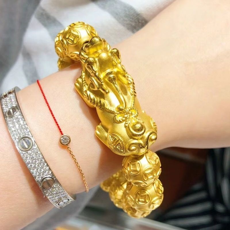 نقية 18K مطلي Pixiu سوار للرجا - مراجعة Bracelet Beaded Men وسعره