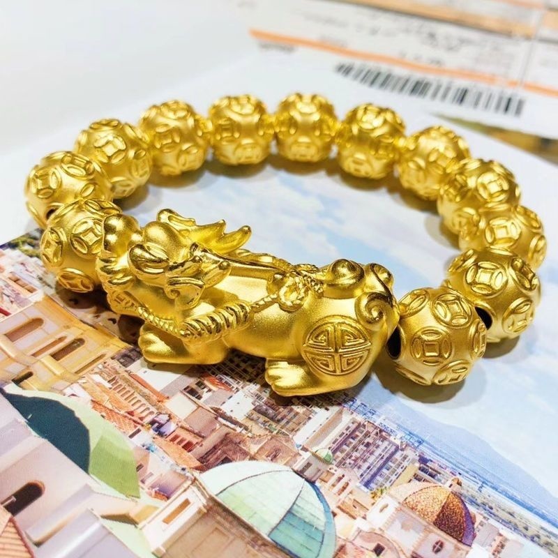 نقية 18K مطلي Pixiu سوار للرجا - مراجعة Bracelet Beaded Men وسعره