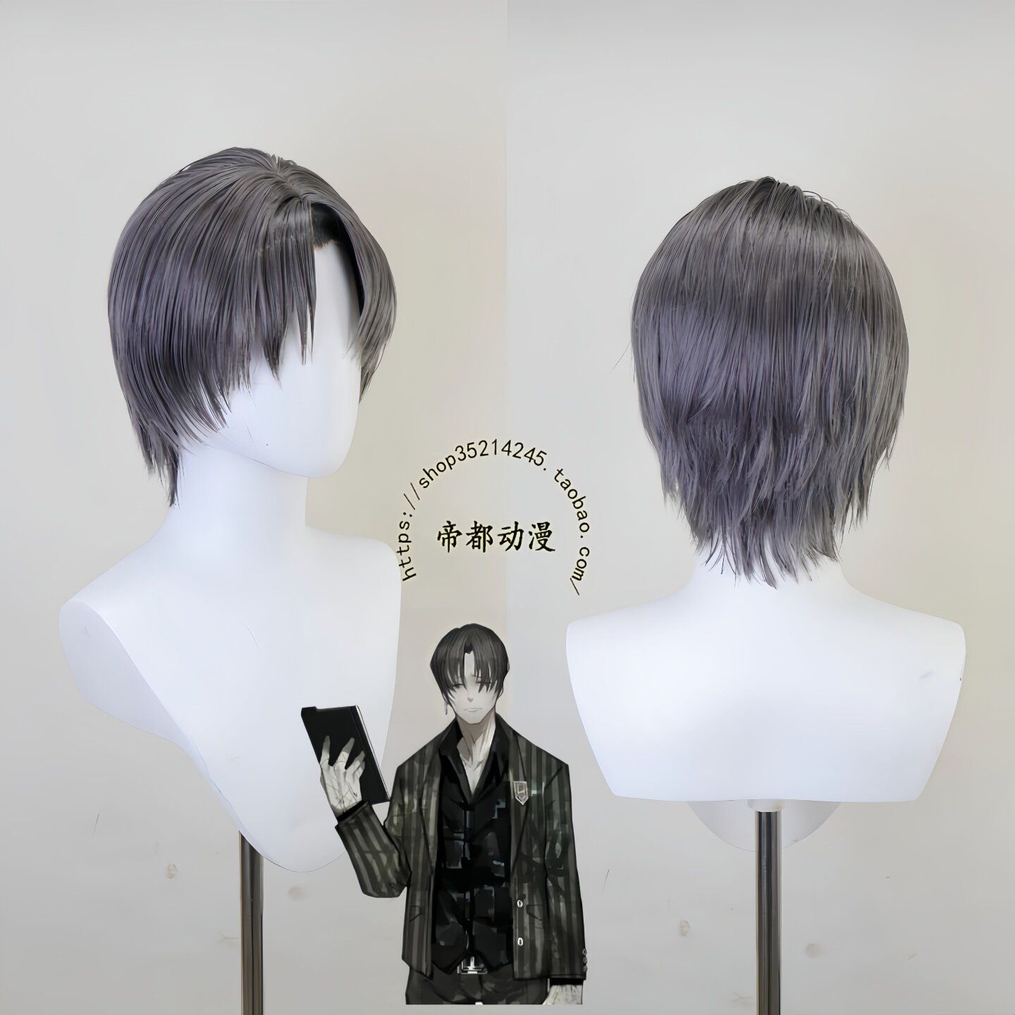 شعر مستعار أنيمي ليمبوس كومبان - مراجعة Men'S Accessories Japan وسعره