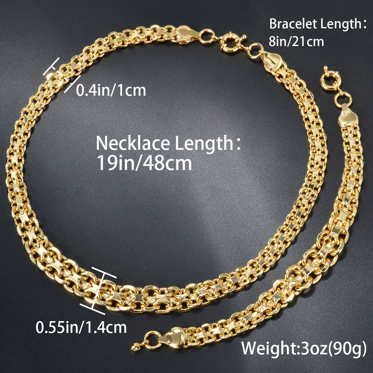 طقم مجوهرات مطلية بالذهب للرجا - مراجعة Men Accessories In Dubai وسعره