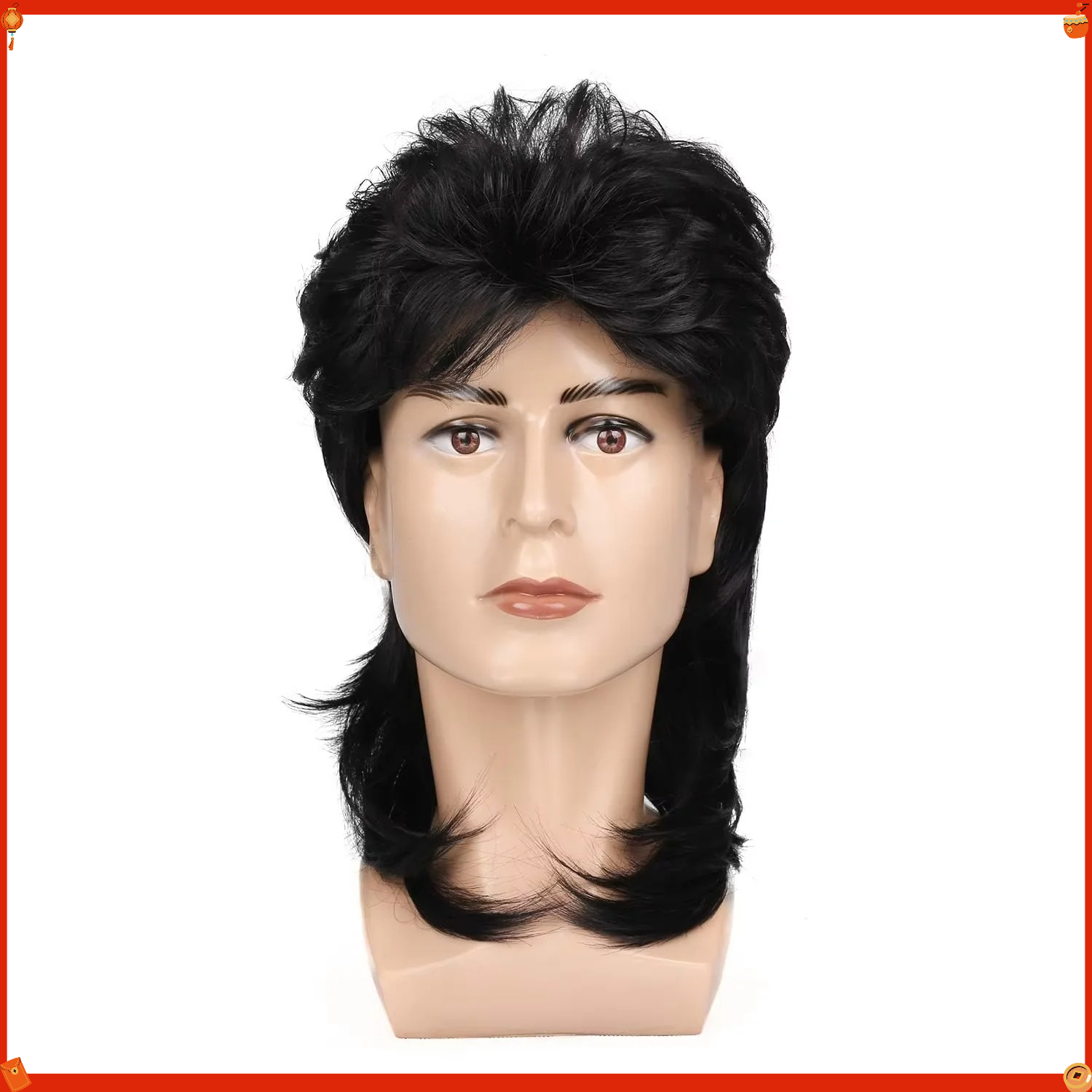 شعر مستعار صناعي للرجال بتصميم - مراجعة Men'S Accessories In The 80S وسعره
