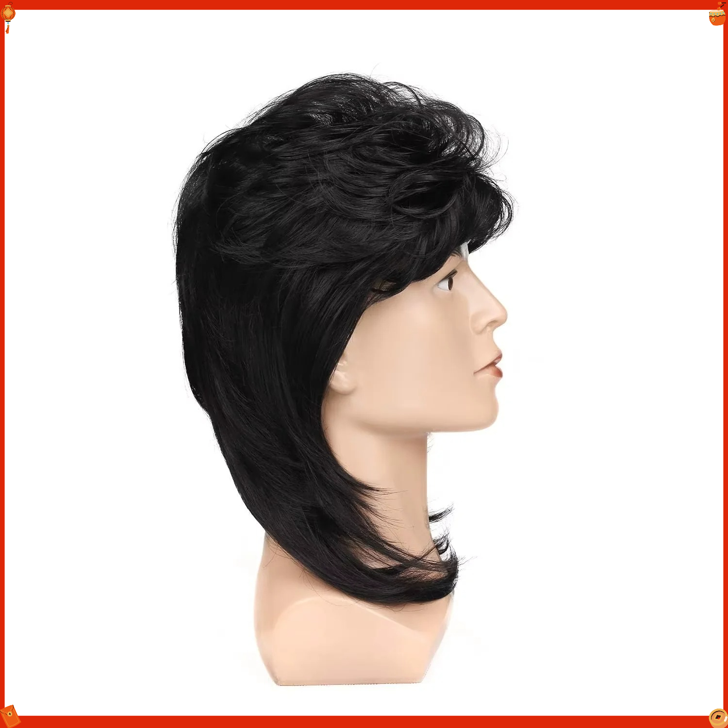 شعر مستعار صناعي للرجال بتصميم - مراجعة Men'S Accessories In The 80S وسعره