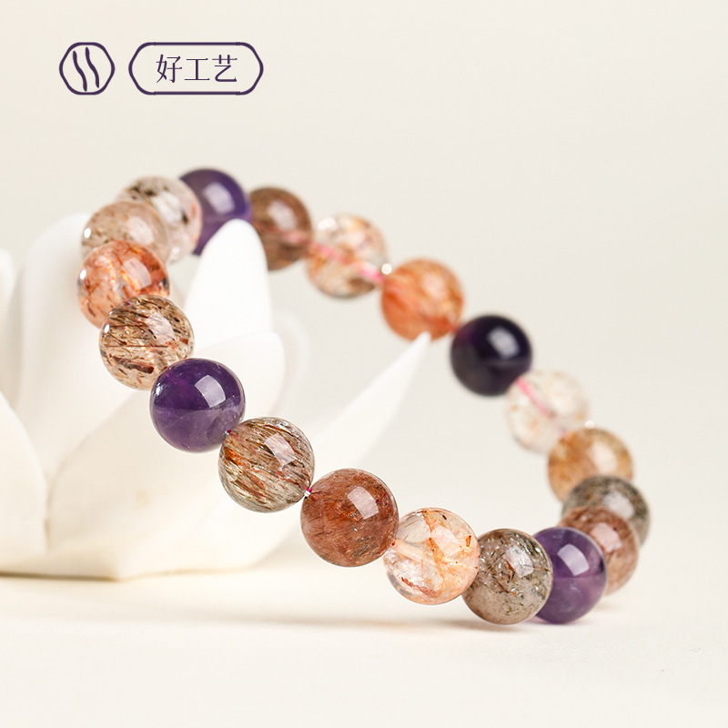 سوار من الكريستال الطبيعي سوبر - مراجعة Bracelet Beaded Men وسعره