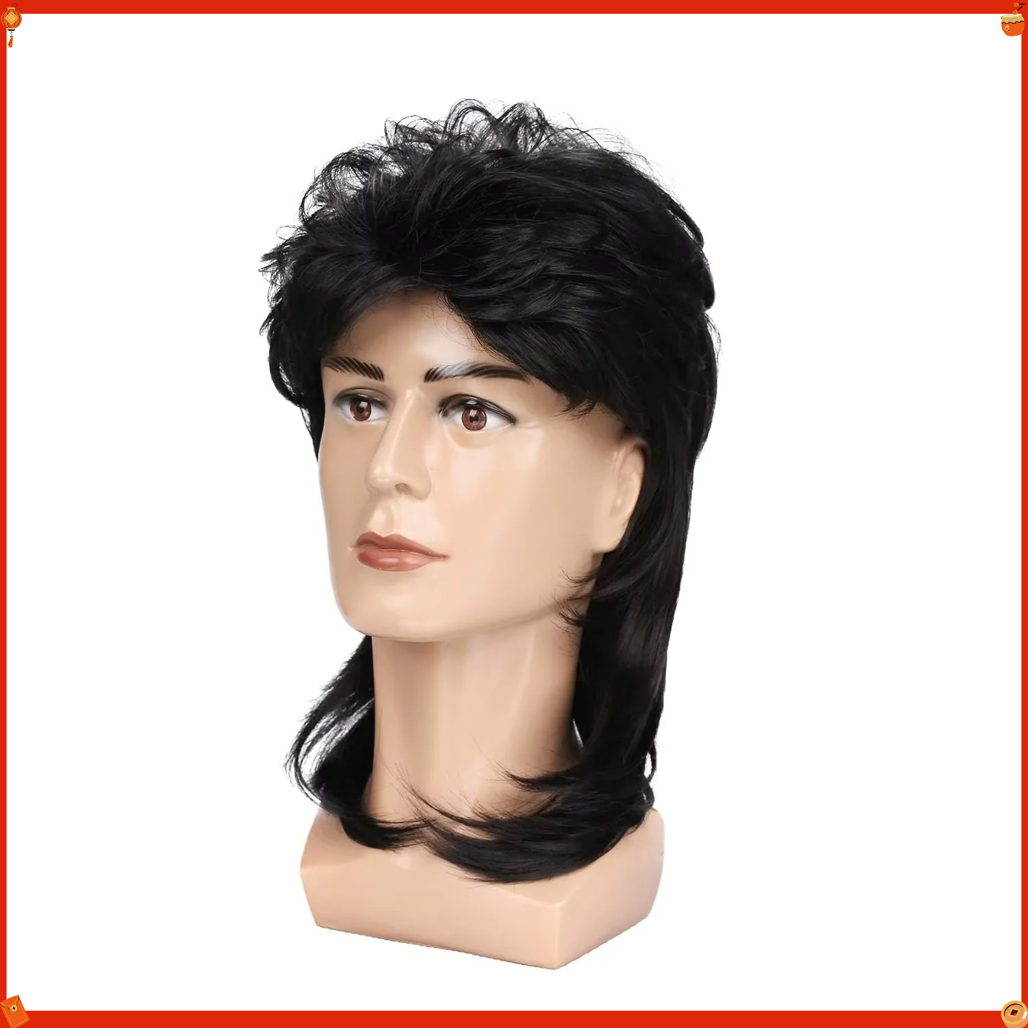 شعر مستعار صناعي للرجال بتصميم - مراجعة Men'S Accessories In The 80S وسعره