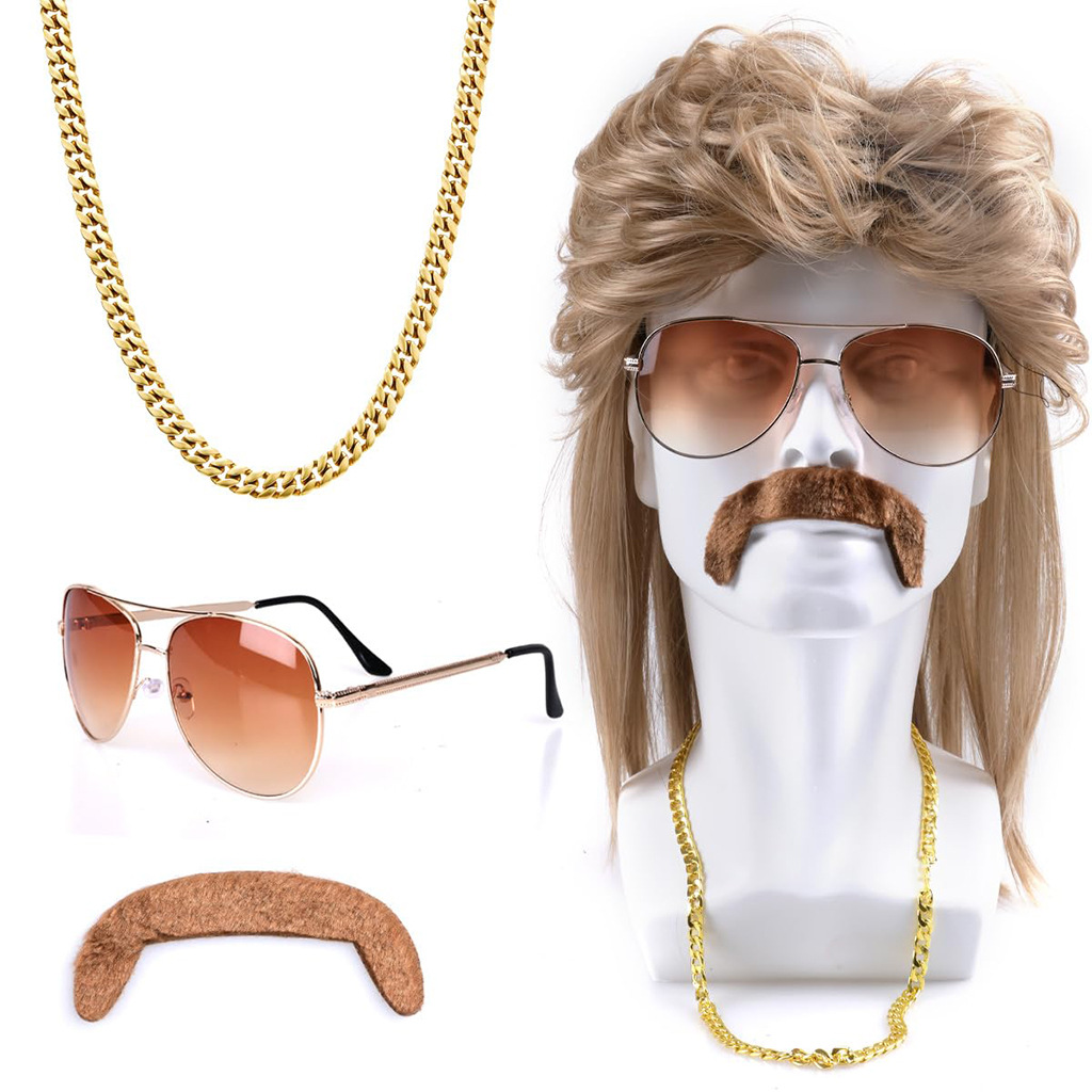 مجموعة شعر مستعار صناعي بتصميم - مراجعة Men'S Accessories In The 80S وسعره