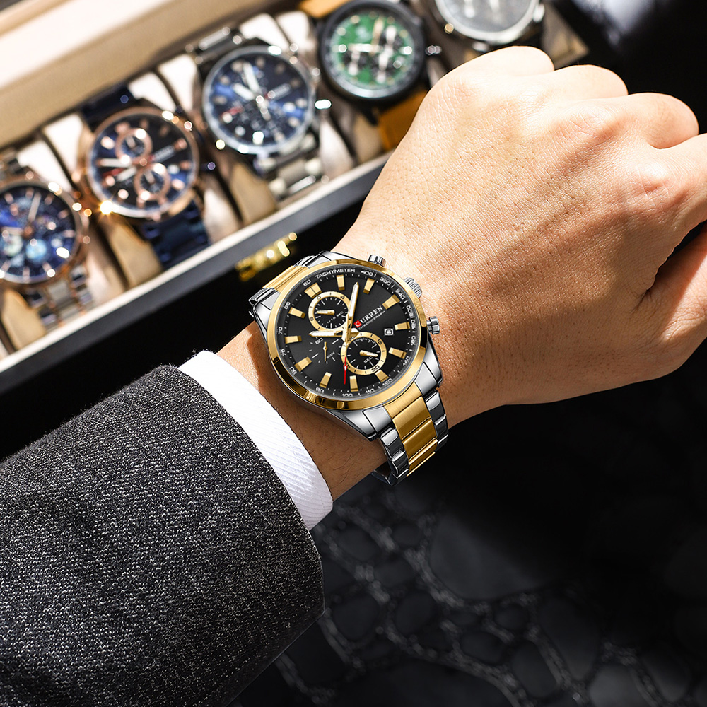 CURREN ساعات كوارتز كرونو رياض - مراجعة Men'S Accessories Fashion وسعره