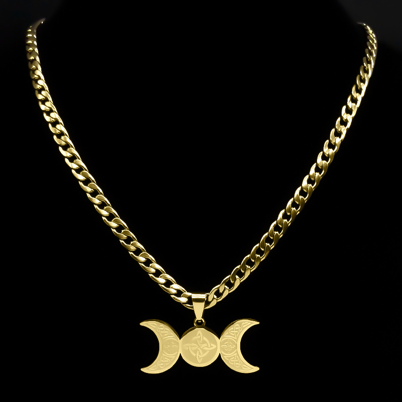 Wicca الثلاثي القمر الهلال آله - مراجعة Men Accessories Aesthetic وسعره