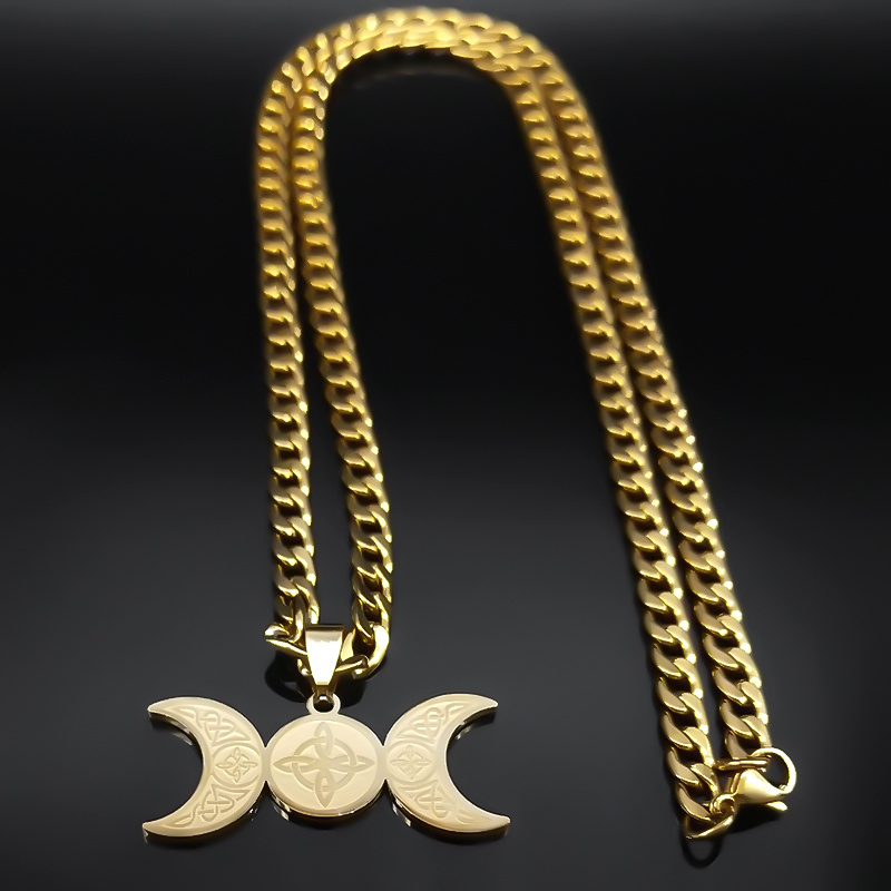 Wicca الثلاثي القمر الهلال آله - مراجعة Men Accessories Aesthetic وسعره