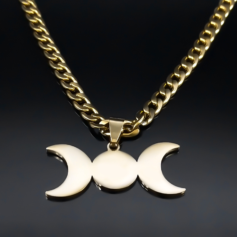 Wicca الثلاثي القمر الهلال آله - مراجعة Men Accessories Aesthetic وسعره