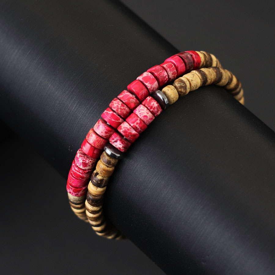 مجموعة من سوارين من الخرز الطب - مراجعة Men'S Yoga Accessories وسعره