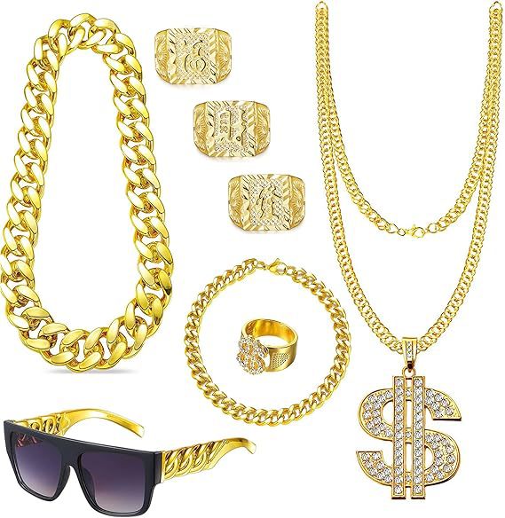 مجموعة إكسسوارات زي الهيب هوب  - مراجعة Men'S Accessories In The 90S وسعره