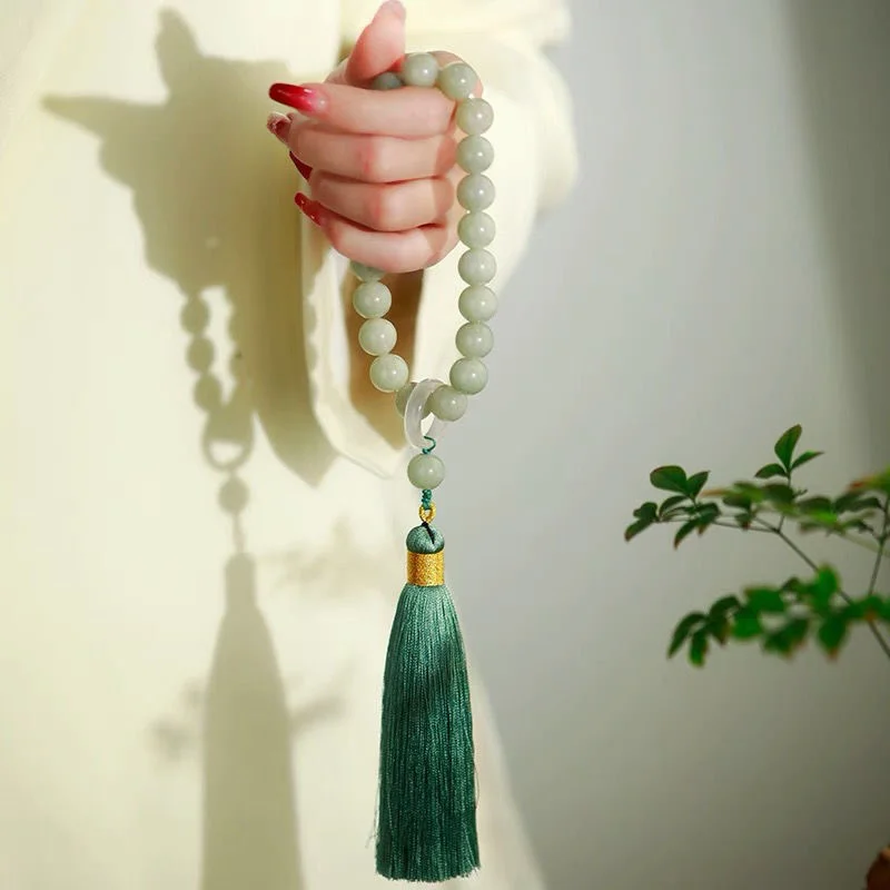 الأخضر اليشم حجر 12 مللي متر ا - مراجعة Bracelet Beaded Men وسعره